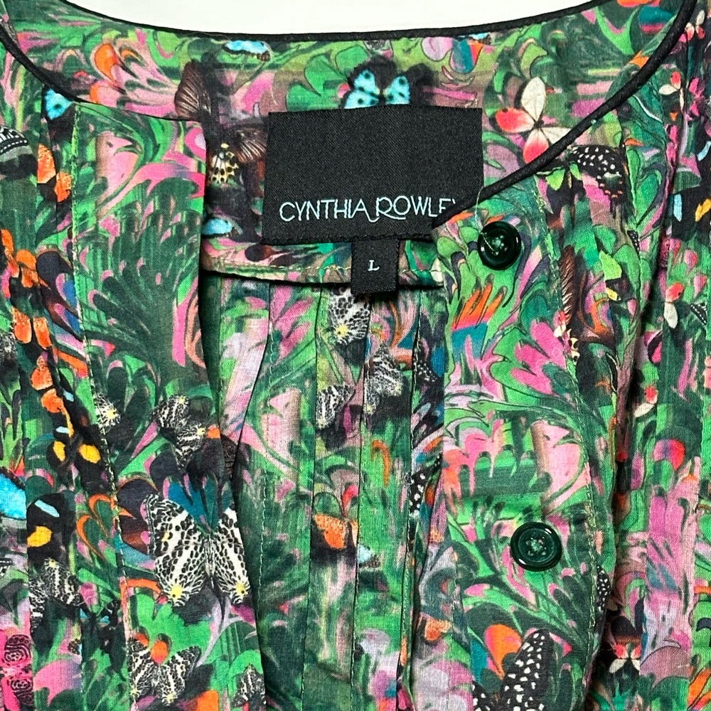 Cynthia Rowley Malta Kaftan butterfly pattern